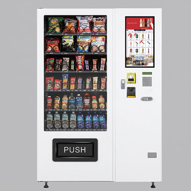 DV-4000C22 Máquina expendedora de refrigerios y bebidas de capacidad media con pantalla táctil de 22'