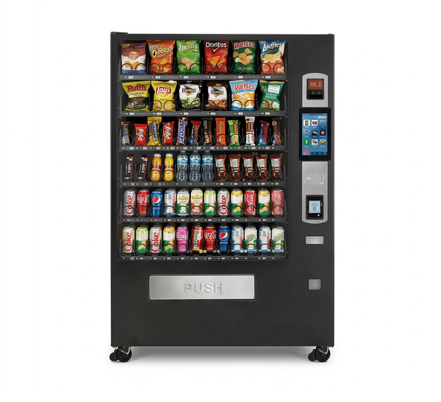 CV-6000C10 Máquina expendedora combinada de bebidas y refrigerios con pantalla táctil y autoservicio las 24 horas
