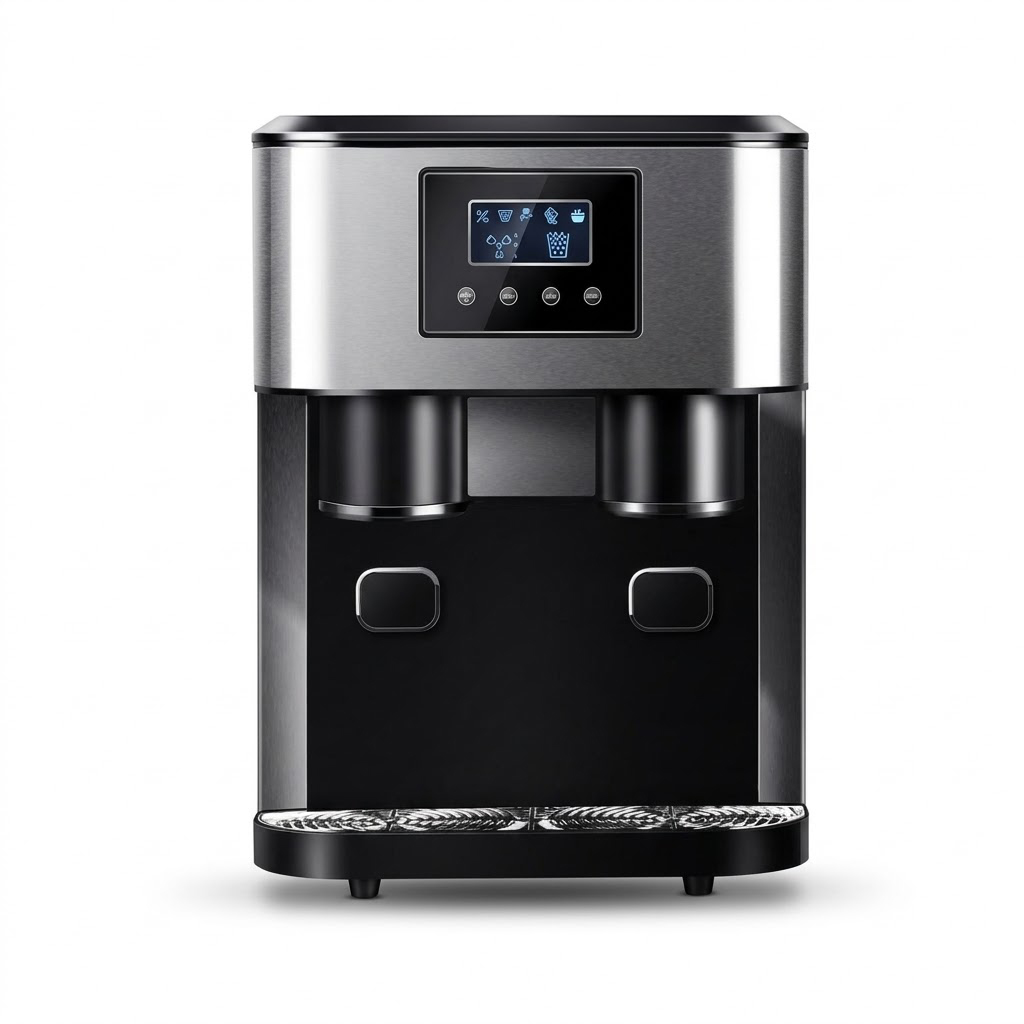 Máquina y dispensador de hielo doméstico KIM15 | Máquina de hielo picado/bala 3 en 1