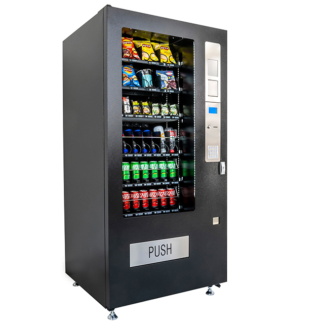 Máquina expendedora combinada de capacidad media para alimentos, bebidas y snacks VCM4