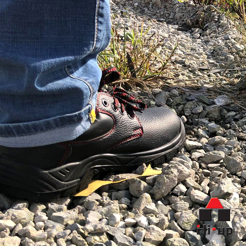 Rubber sole men stylish high ankle microfiber leather heat resistant quality desert combat safety shoes Calzado de seguridad