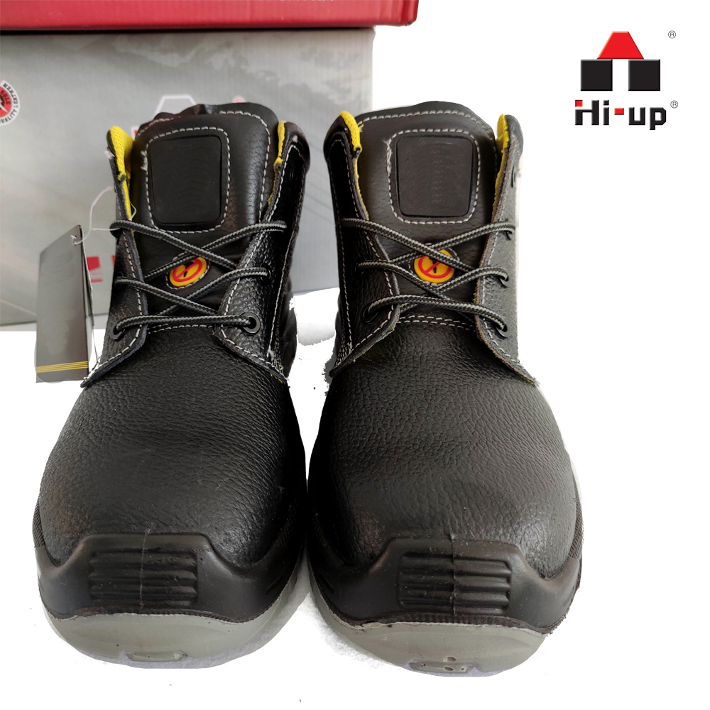 Hot selling Low Top Labor protection sports steel toe industrial anti static embossed leather safety shoes trabajo zapato