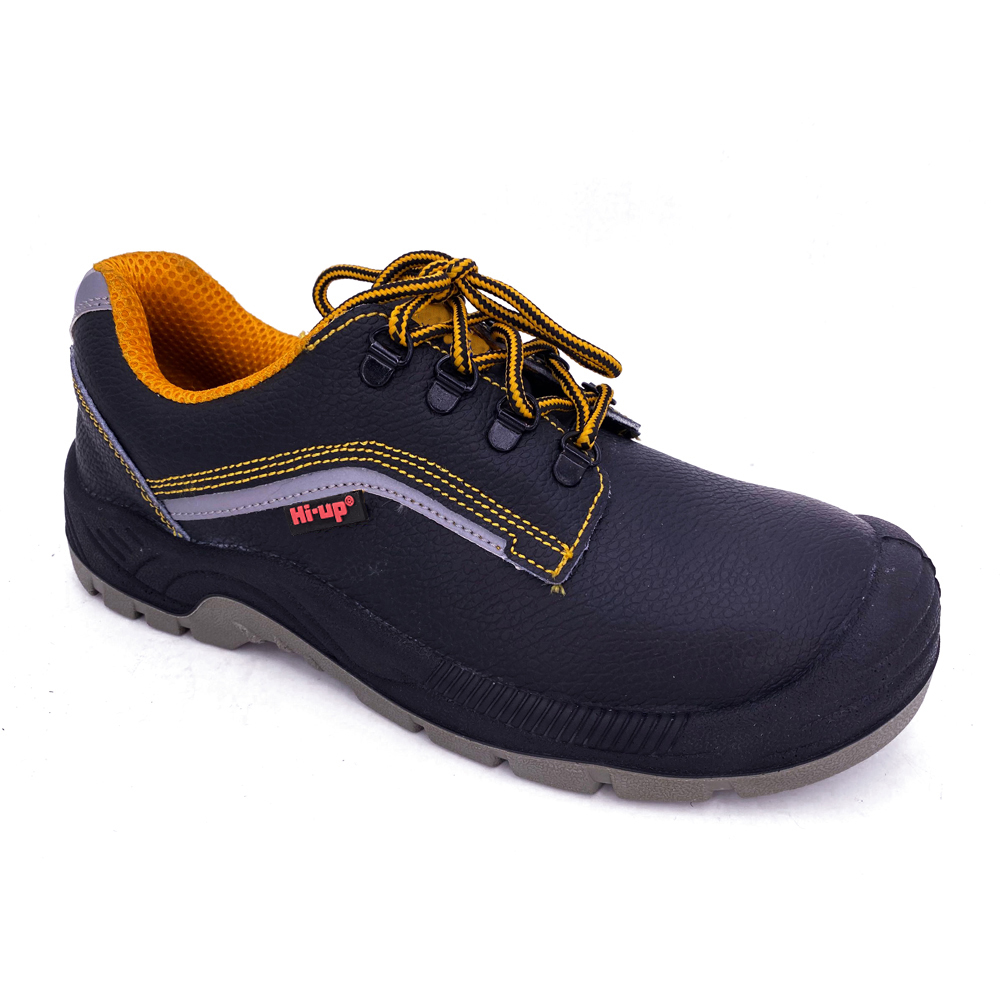 Leather upper steel toe men low cut working shoes cheap price construction factory OEM wholesale CE certificate safety shoes