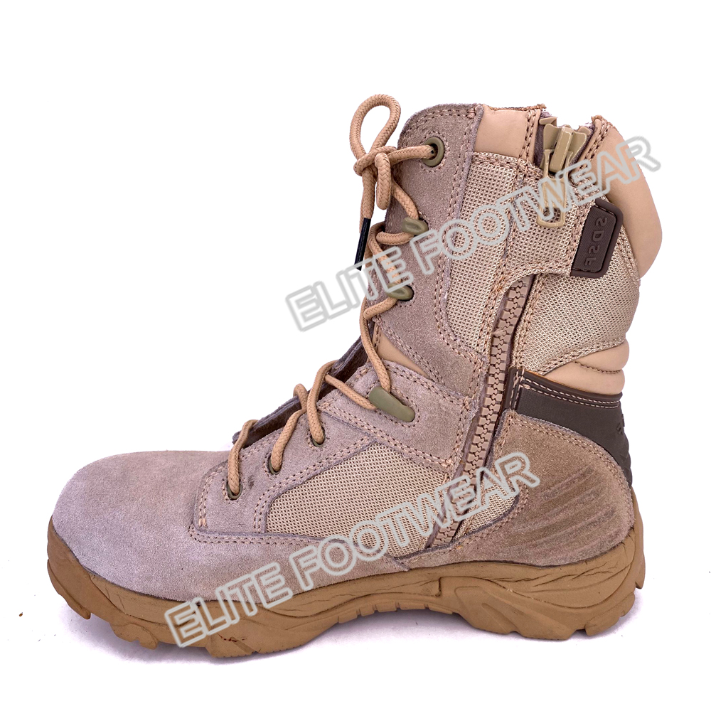 Men Tactical Boots Lightweight Combat Shoes Durable Genuine Leather Military Work Shoes Desert Boots Botas de Seguridad