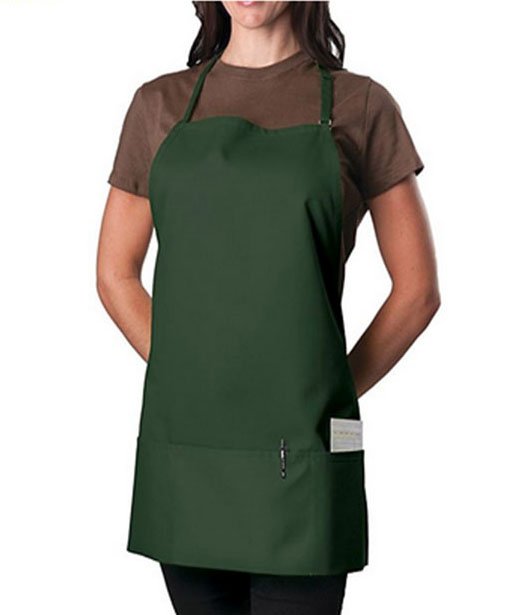  Black Adjustable Bib Apron 