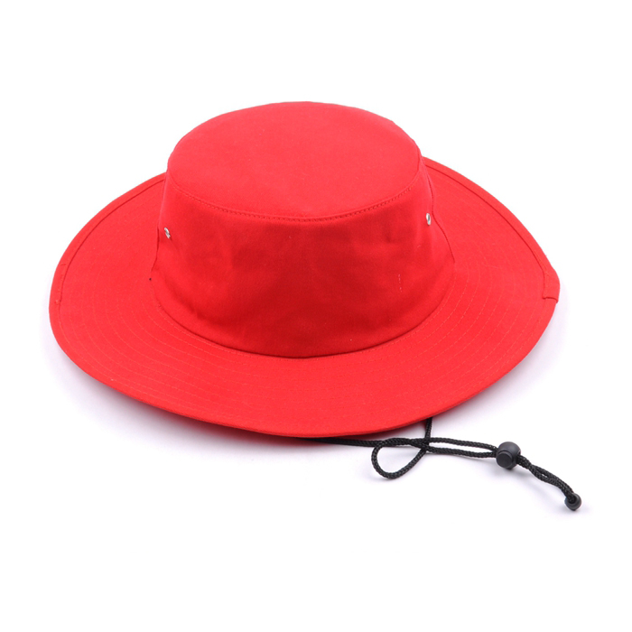 cotton wide brim bucket hat 