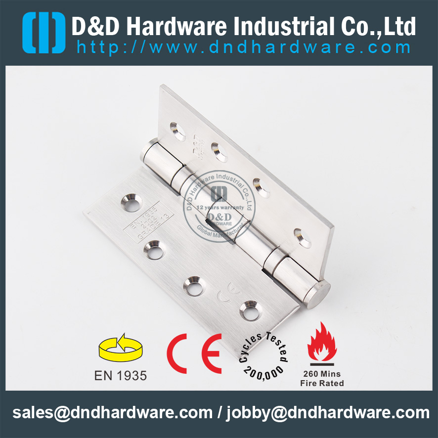 SS316 CE Fire Rated 2BB Door Engsel DDSS001-4x3.5x3.0mm