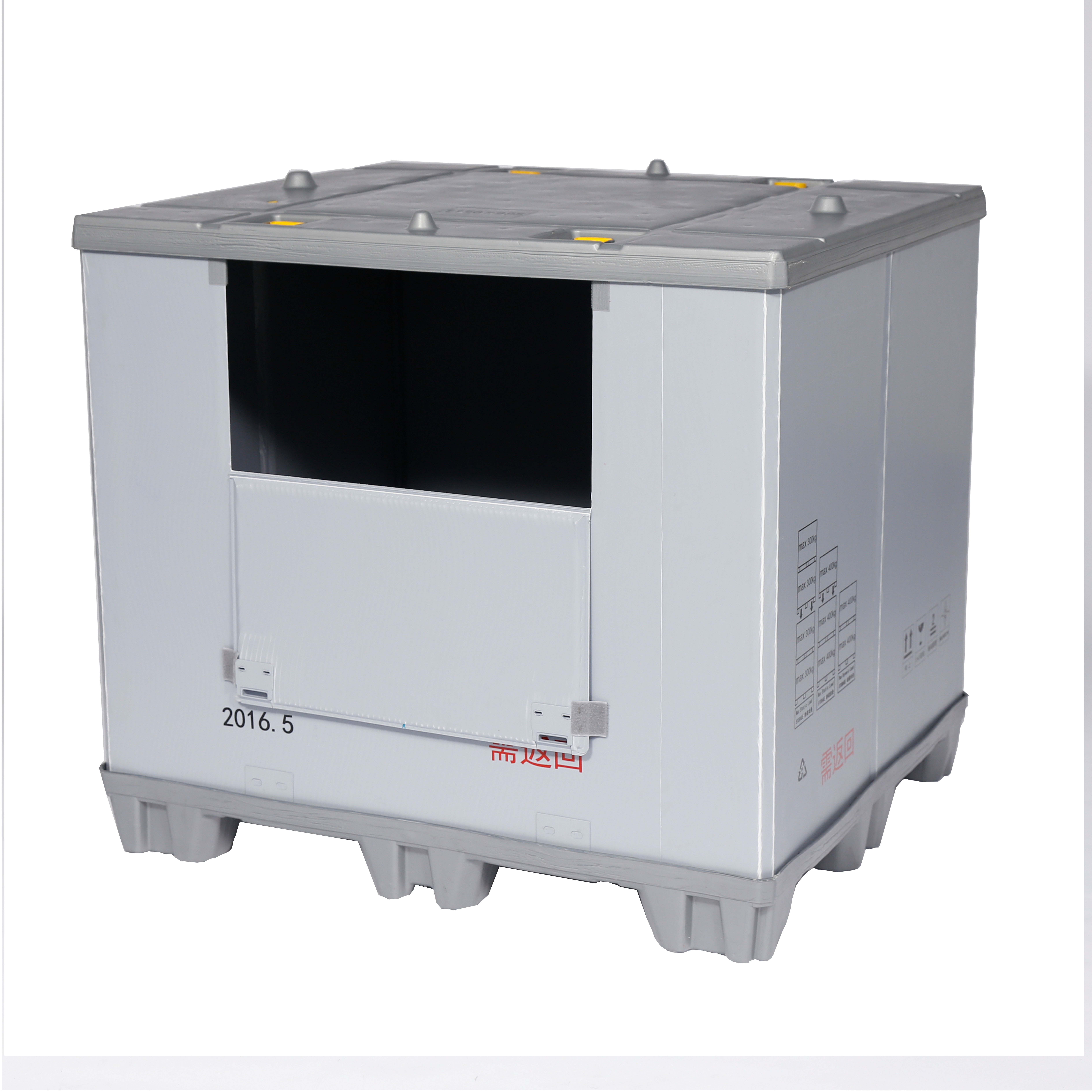 Caja plegable de funda de paleta sólida de PP