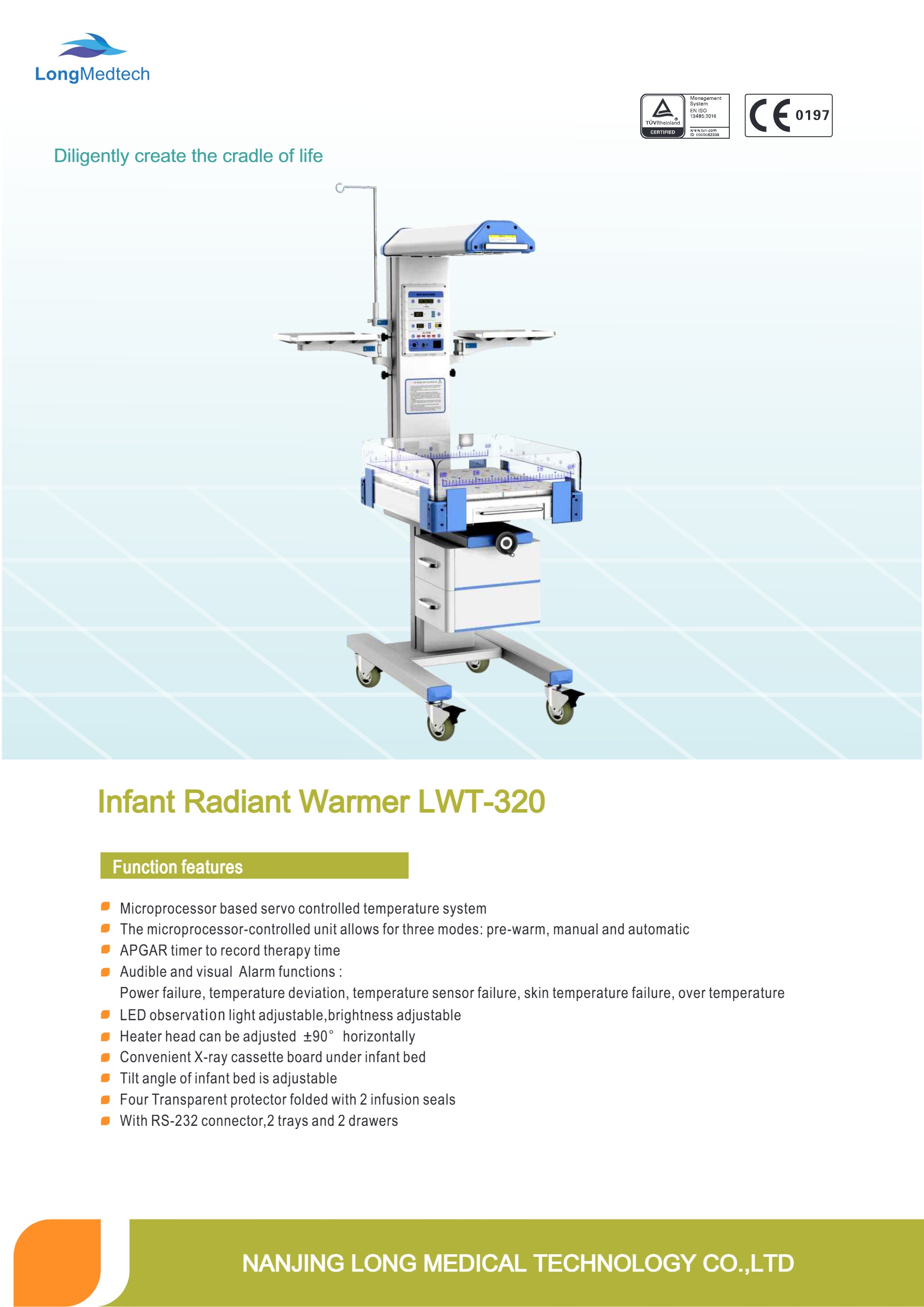 R&eacute;chauffeur radiant pour b&eacute;b&eacute; LWT-320-(1)-1
