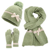 Girls Green Knit Three Piece Set