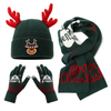 Green Christmas Reindeer Knit Set