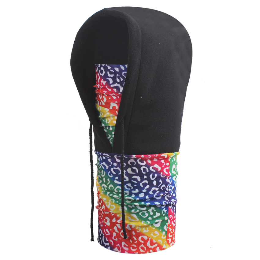  Multifunctional fleece hoody bandana