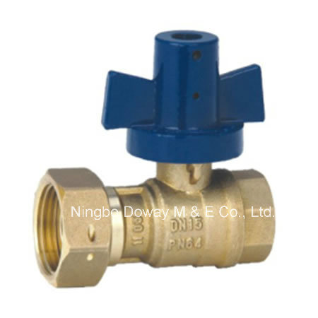 Valve de compteur d'eau antivol en laiton DN15