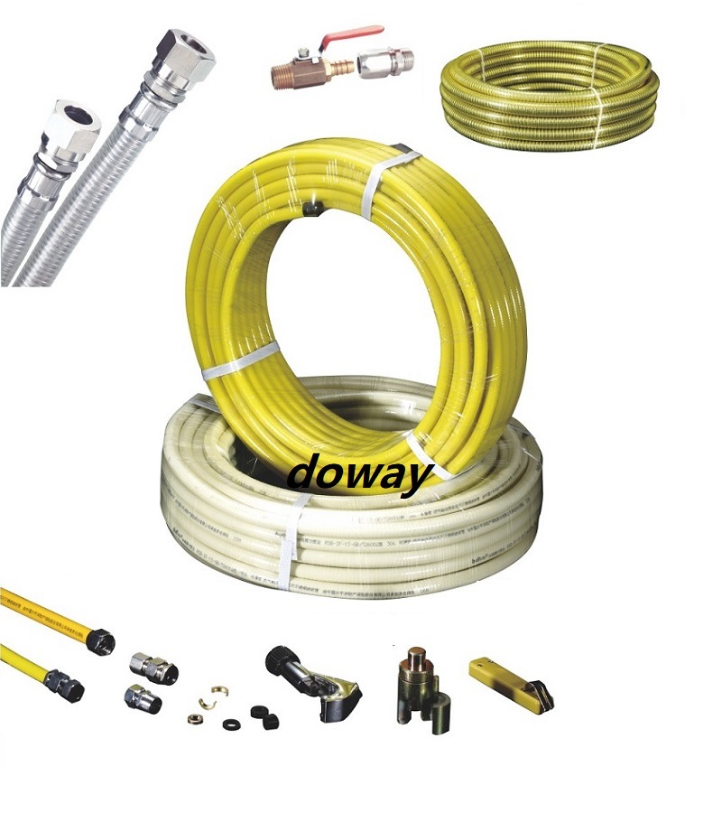 Tuyau de gaz naturel 304ss de haute qualit&eacute; avec connecteur