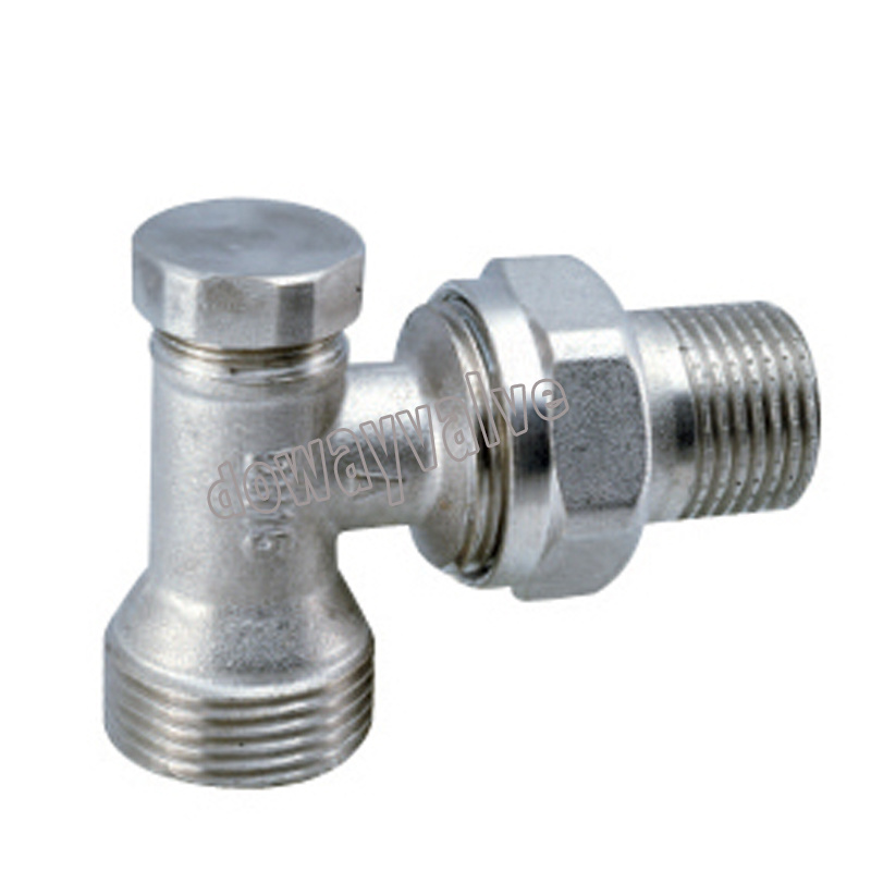 Dw15 Valve de radiateur manuelle en laiton de type angle