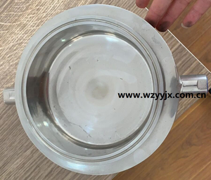 Extractor Parts--Triclamp Jacketed Splatter Platter Jacketed Flat Type