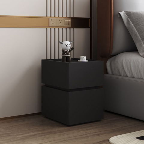 Best Selling Bedroom Furniture Small Space Bedroom Bedside Table Modern Simple Storage Cabinet Wooden Night Stand 2 Drawers
