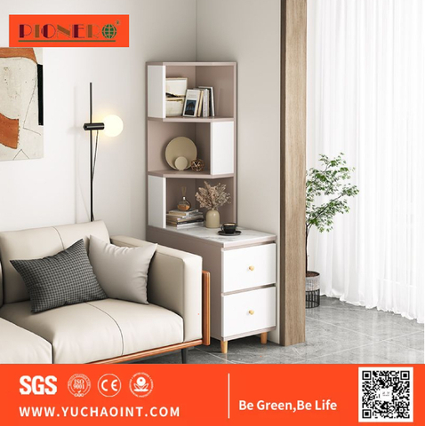 Hot Sale New Design Slim Figure Large Capacity Density Board Bedside Table