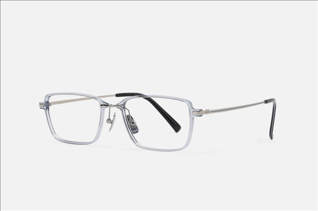 PA2223F Nylon square front with titanium eyewear glasses frame