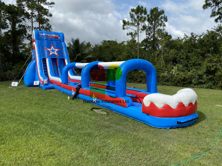 Inflatable Patriot Slide Double Lane For Adults