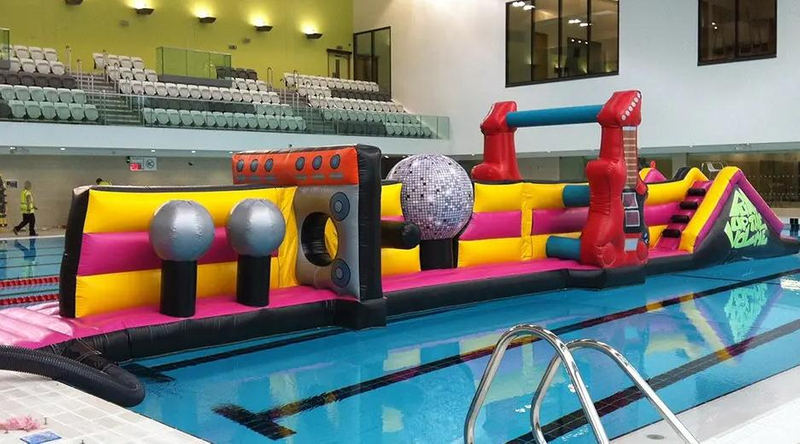 Inflatable Aqua Run Water Obstacle Game For Kids