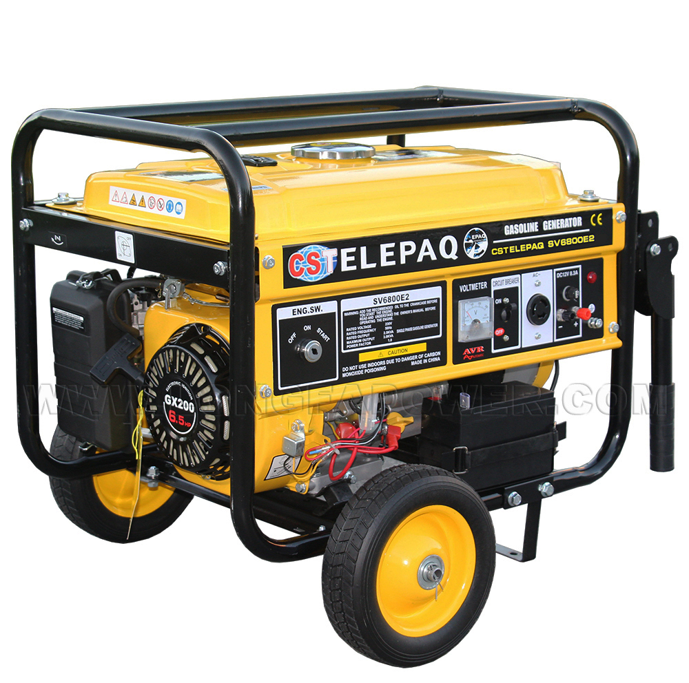 CSTElepaq 3kVA 3kw 3500W 3.5kw 3.5kVA 5kw 5kVA 5000W Portable Petrol Gasoline Generator