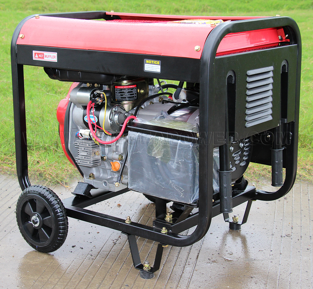 KING TOYO MAX 2kVA 3kVA 5kVA 6kVA 7kVA 7kw 7.5kw 7kVA 3000 Watt 3000W 7500W Open Type Used Diesel Generator with Handle and Wheel Price