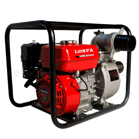 Hondatype WB30XH Gasoline Petrol Water Pump 3 Inch Outlet 80mm with Original Honda GX160 Engine