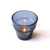 shiny green blue amber empty glass candle making holder