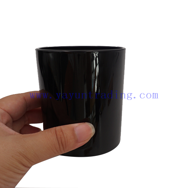 Buy China Wholesale 300ml 10oz Empty Matte Black Candle Glass Jar With  Sliver Golden Rose Gold Lid & Candle Glass Jar $2.1
