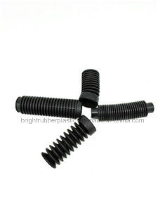 Customized Black Flexible Silicone Molded Rubber Bellows