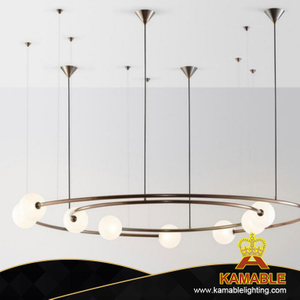 Элегантный великолепный современный подвесной светильник из углеродистой стали и латуни (KA18065-80)