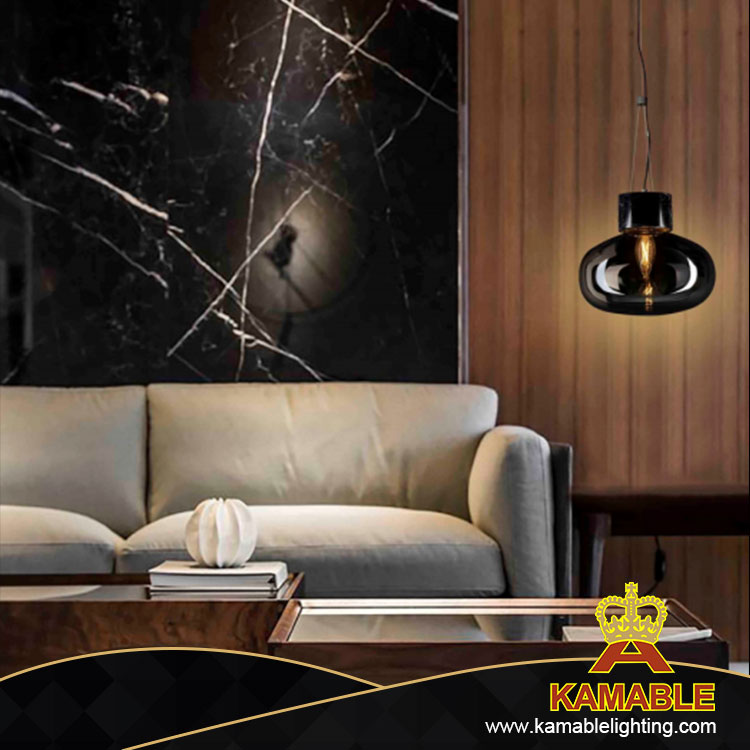 Дизайнерский стиль Элегантный домашний теплый стеклянный стальной подвесной светильник (KA1181S1-A)