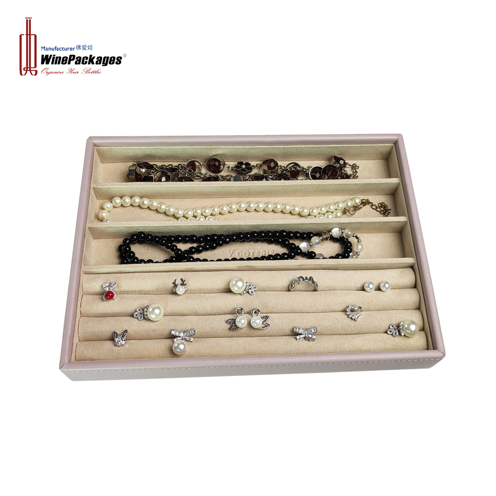 2021 Stackable Jewelry Organizer Trays Accessories jewelry Storage Box for Drawer Dresser Wardrobe, Gadgets Display Showcase