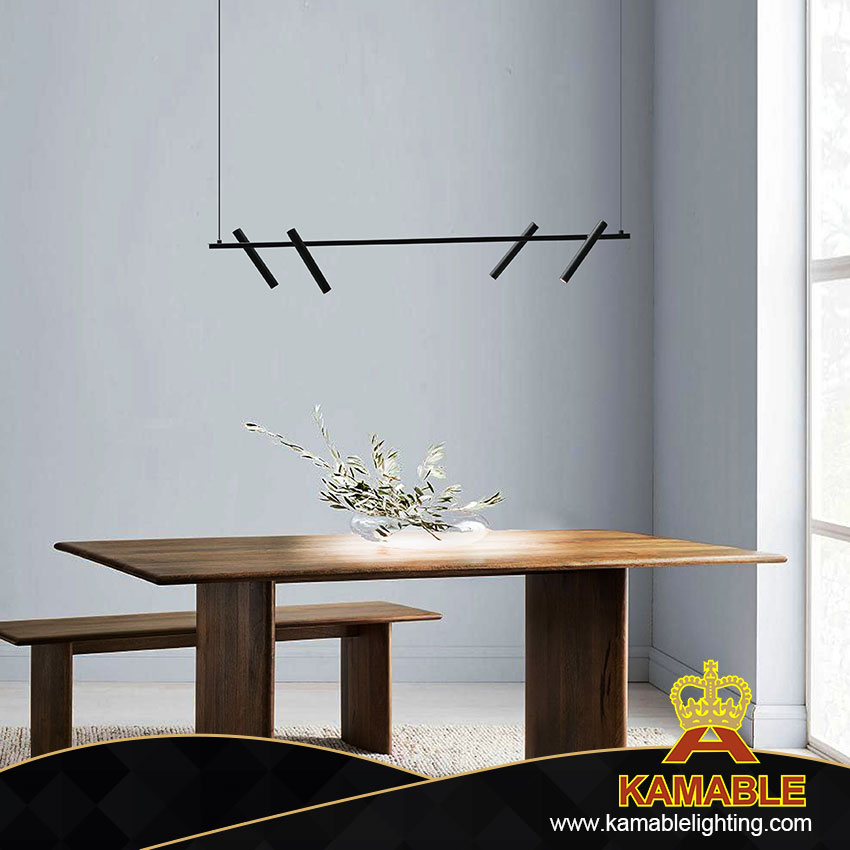 Современный повернутый DIY черный стальной пятнистый подвесной светильник в офисе (KAH8920-4)