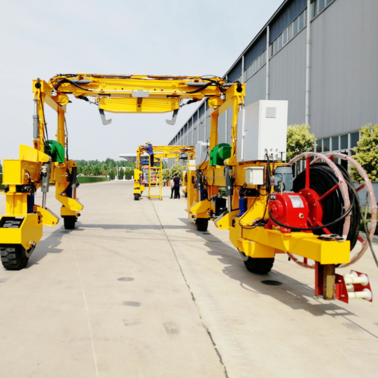 Wheel-type Rail Laying Crane