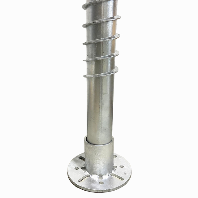 Acero de carbono Q235 Sistema de montaje solar Fundación Galvanized Anchor Tornillo de tierra de pila