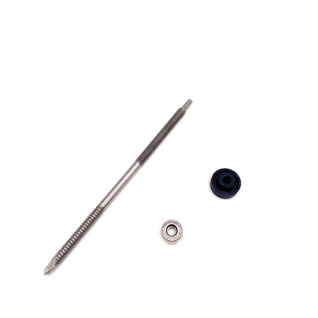  SUS304 SUS 410 الفولاذ المقاوم للصدأ مسامير شماعات مزدوجة الخيوط للحفر الذاتي