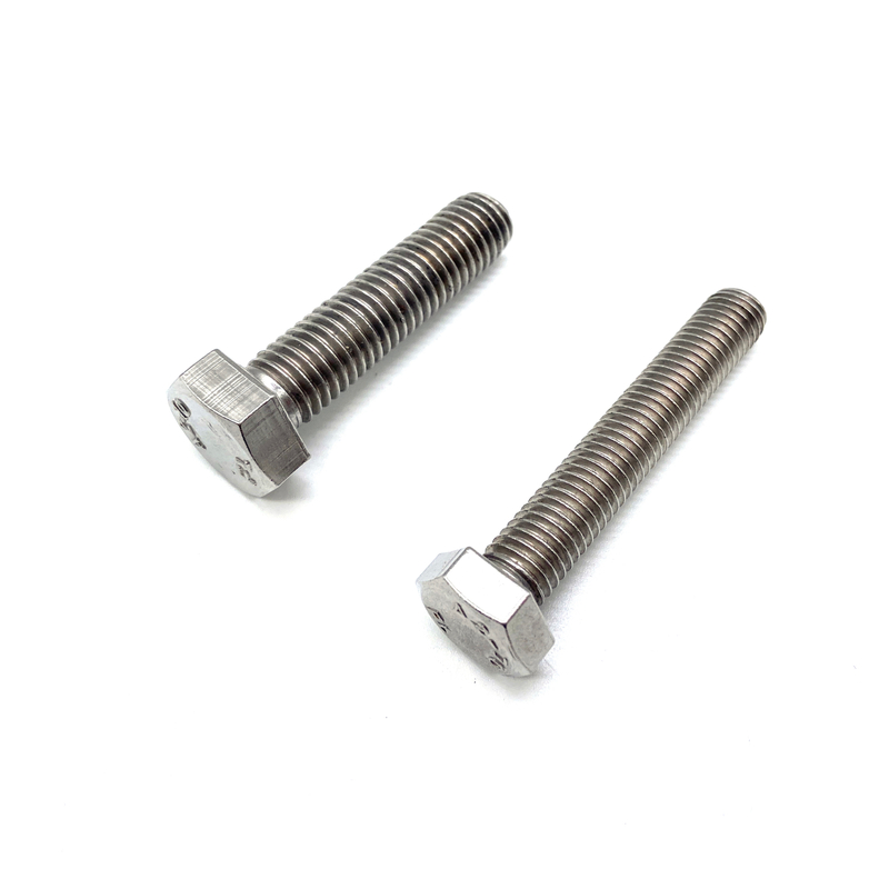 Boulon à tête hexagonale DIN933 M6 M8 en acier inoxydable Inox A2 Inox A4