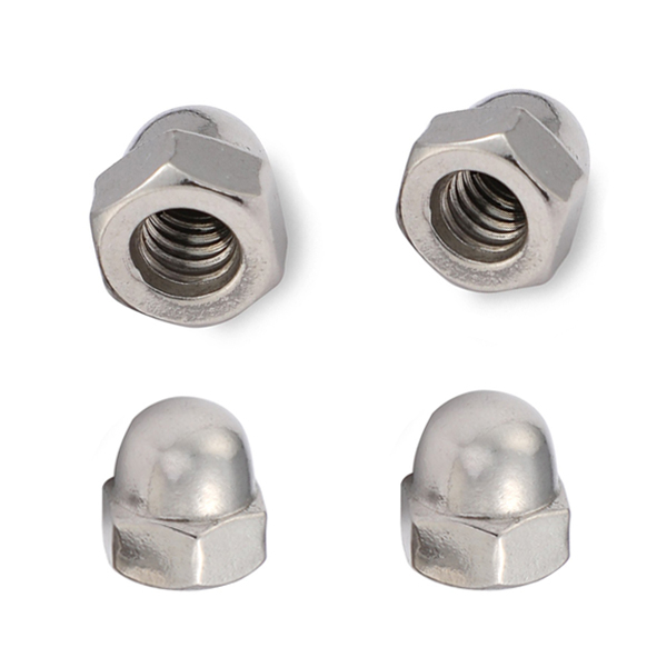 Venta al por mayor DIN 1587 Metal SS 304 M5 Acero inoxidable Hex Head Dome Cover Cap Nut