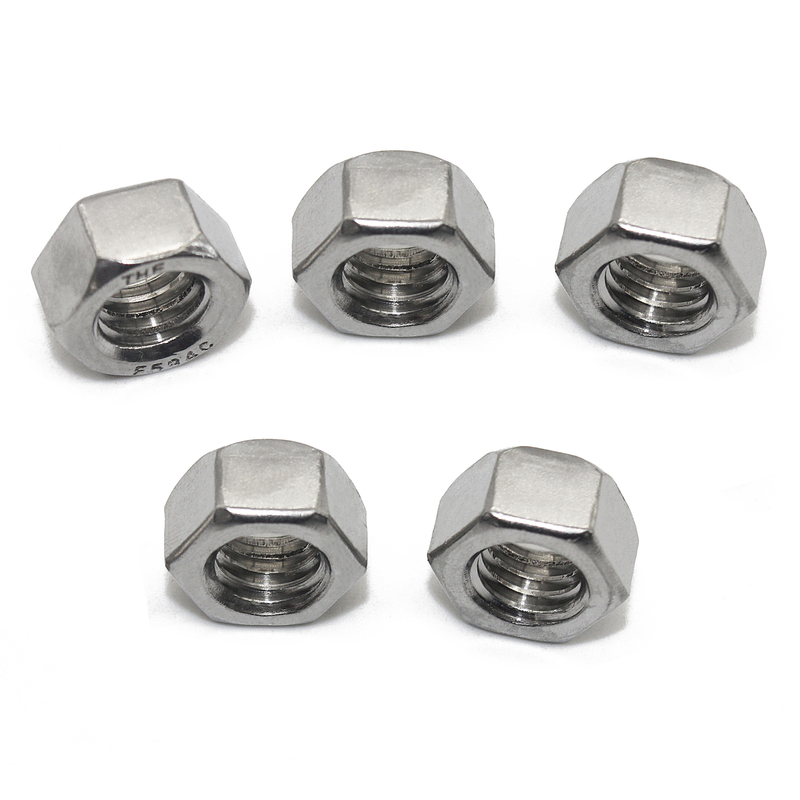 Diferentes tipos de tuercas y pernos de cabeza hexagonal de acero inoxidable DIN934 A2 A4 M6 M8 M10