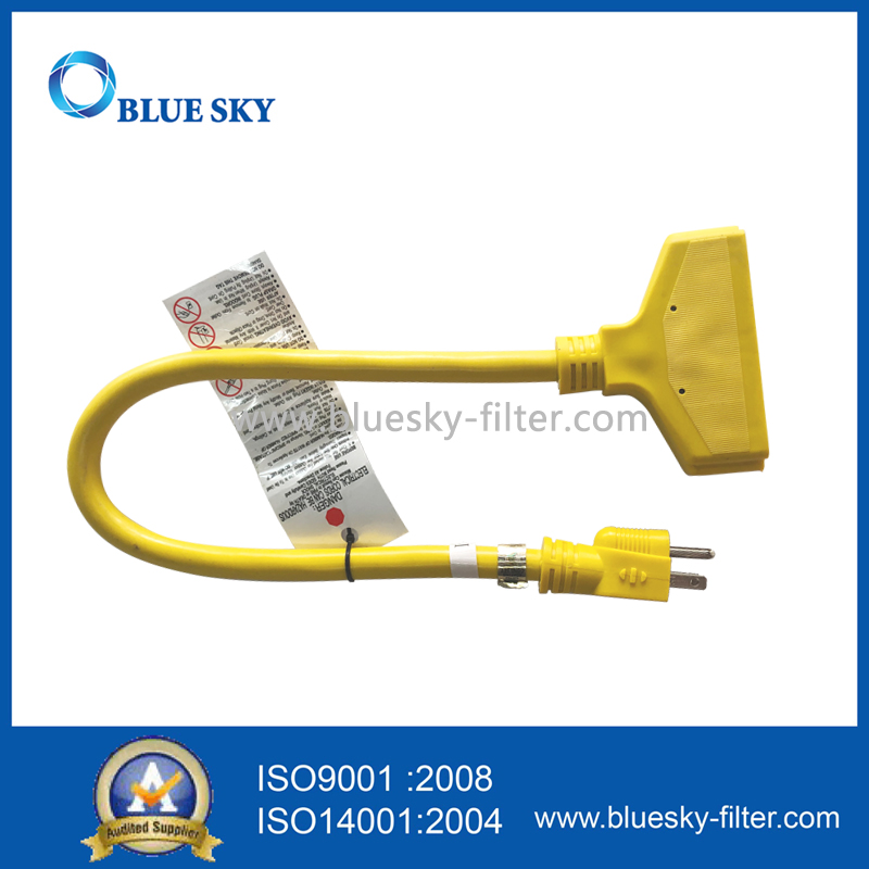 用于真空吸尘器的60厘米黄色延长电动电源线电缆