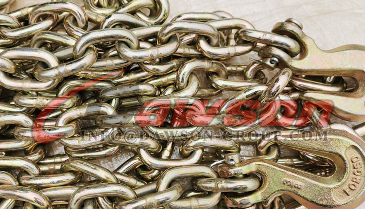 Conjunto de cadena G70 con ganchos de horquilla en cada extremo - Dawson Group Ltd. - Fabricante, proveedor de China