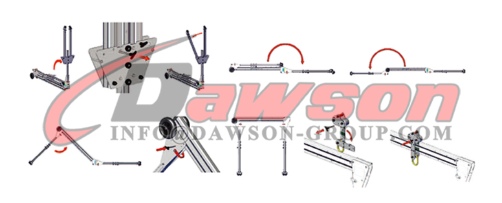Ensamblaje DSPRG Tipo P&oacute;rtico de portal plegable de 250 kg-1000 kg, P&oacute;rtico port&aacute;til plegable de aleaci&oacute;n de aluminio, Gr&uacute;as de p&oacute;rtico - Dawson Group Ltd. - Fabricante, proveedor de China