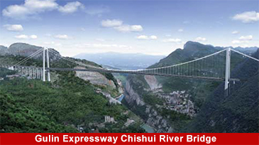 Autopista Gulin Puente sobre el r&iacute;o Chishui, Puente colgante - Dawson Group Ltd. - Fabricante, proveedor y f&aacute;brica de China