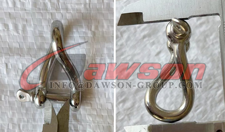 ステンレス鋼ツイスト シャックル、SS316 スクリュー ピン ツイスト シャックル、スクリュー ピン付き AIS304 ツイスト シャックル - Dawson Group Ltd. - 中国メーカー、サプライヤー、工場