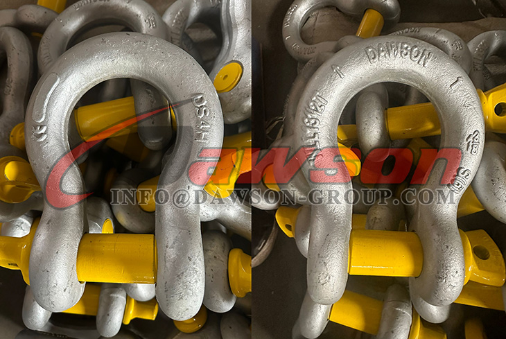 溶融灰色亜鉛メッキ米国タイプ弓シャックル、スクリューピン付き、スクリューピンアンカーシャックル - Dawson Group Ltd. - 中国メーカー、工場