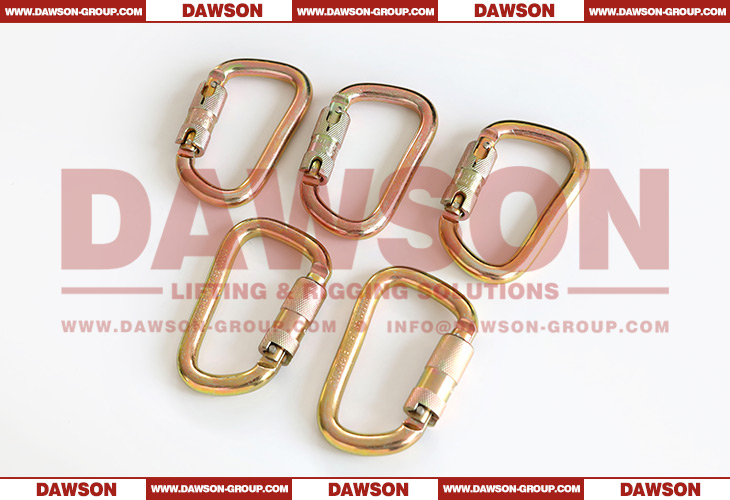 DSJ-1071 10000lbs 45kN حلقة تسلق فولاذية للرياضة الخارجية للتسلق، حلقة تسلق أمان ذاتية القفل على شكل حرف D - Dawson Group Ltd. - مصنع الصين والمورد