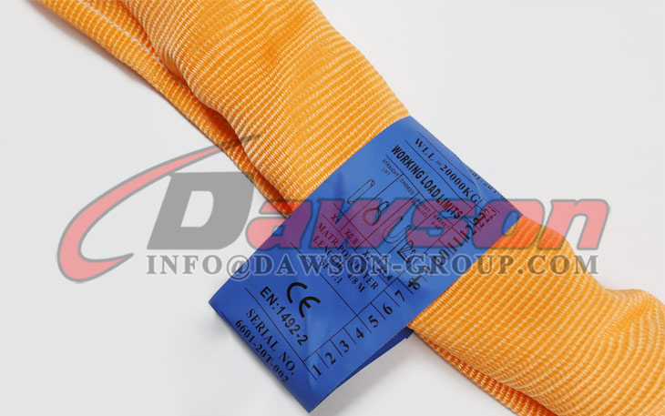 Eslingas redondas de poli&eacute;ster WLL 20000 KG, eslingas de elevaci&oacute;n, eslingas redondas de servicio pesado - Dawson Group Ltd. - fabricante, proveedor de China