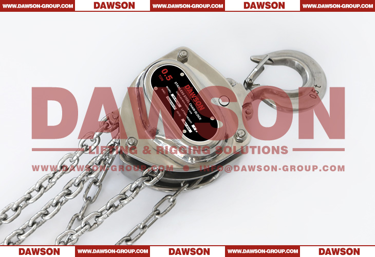DS-ST-C DAWSON ASNZS1418.2-1997 Polipasto de cadena de acero inoxidable, bloque de cadena SS, equipos de elevaci&oacute;n - Dawson Group Ltd. - Proveedor de China, F&aacute;brica